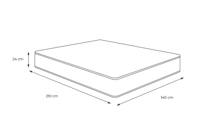 Matelas 140x210 cm Mémoire de forme - Balmoral