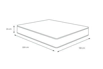 Matelas 130x220 cm Mémoire de forme - Balmoral