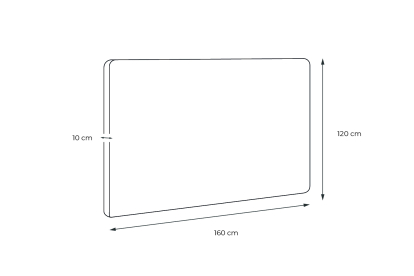 Tête de lit 160 cm Capitonnée - Tissu Velours Gris Anthracite