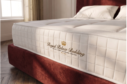Ensemble Matelas Sommier 140x200 cm - Sommier Blanc (déjà monté) - Balmoral
