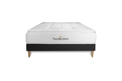Ensemble Matelas Sommier 120x200 cm - Sommier Noir (en kit) - George V