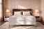 Ensemble Matelas Sommier 140x190 cm - Sommier Blanc (déjà monté) - George V