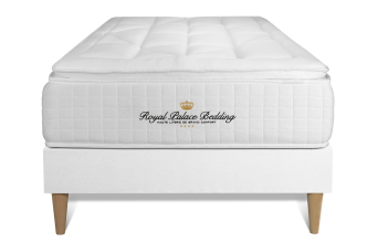 Ensemble Matelas Sommier 80x200 cm - Sommier Blanc (en kit) - George V