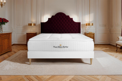Ensemble Matelas Sommier 140x190 cm - Sommier Blanc (en kit) - George V