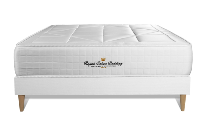 Ensemble Matelas Sommier 120x200 cm - Sommier Blanc (en kit) - Windsor