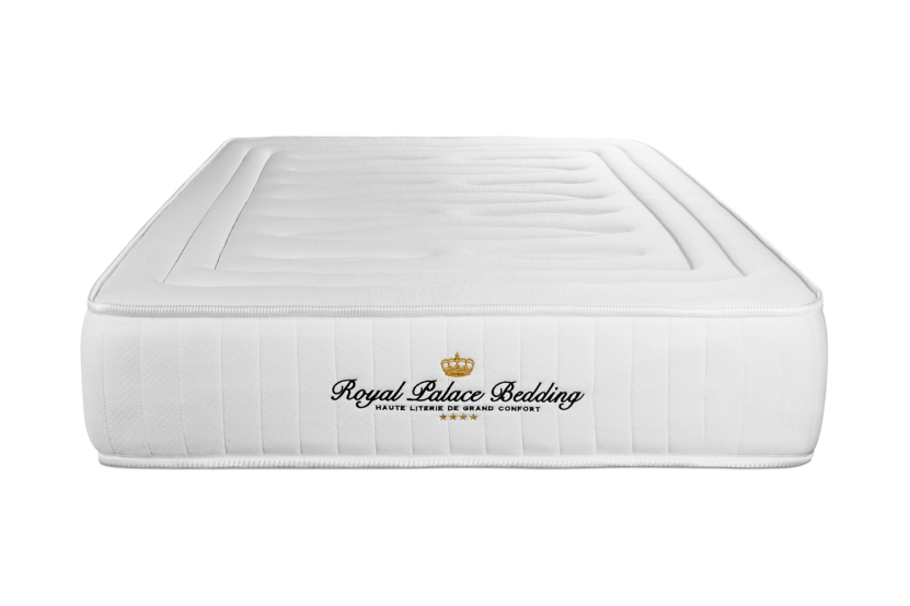 Ensemble Matelas Sommier 90x190 cm - Sommier Noir (déjà monté) - Lancaster