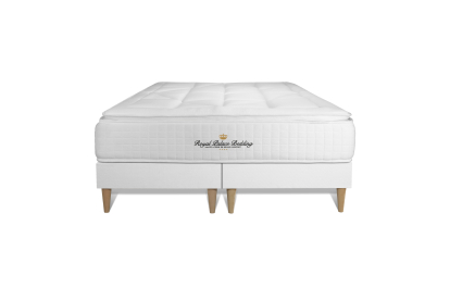 Ensemble Matelas Sommier 180x200 cm - 2 Sommiers Blanc - George V