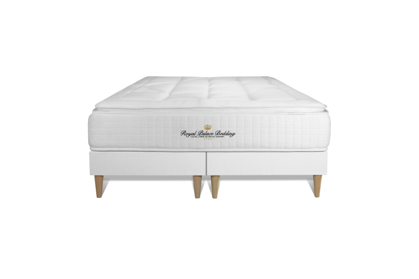 Ensemble Matelas Sommier 180x200 cm - 2 Sommiers Blanc - George V