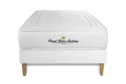 Ensemble Matelas Sommier 90x190 cm - Sommier Blanc (en kit) - Nottingham