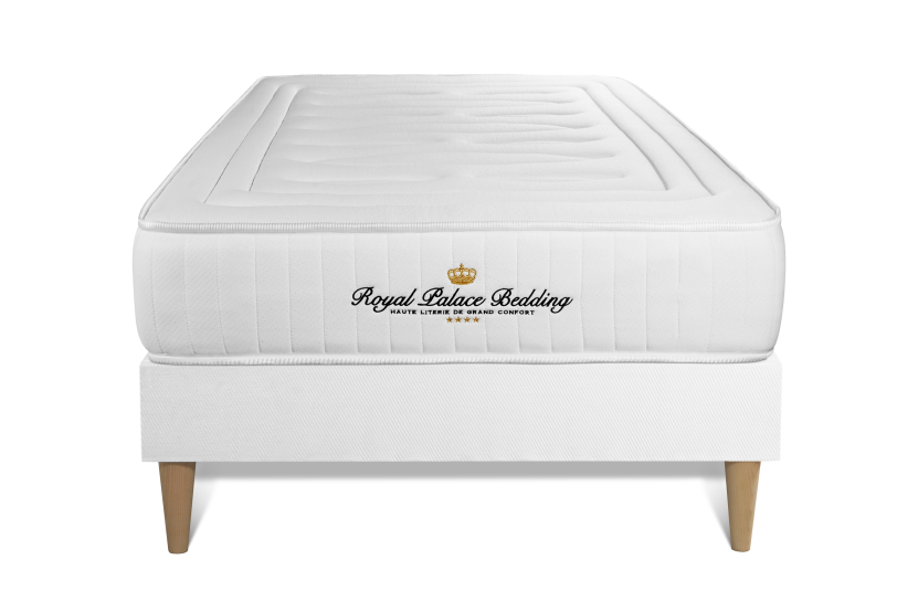 Ensemble Matelas Sommier 90x190 cm - Sommier Blanc (en kit) - Nottingham