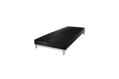 Ensemble Matelas Sommier 120x200 cm - Sommier Noir (déjà monté) - George V