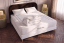 Pack lit complet 180x200 cm - Matelas + Sommier Blanc (en kit) + 2 oreillers + Couette - Nottingham