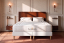 Ensemble Matelas Sommier 200x200 cm - 2 Sommiers Blanc - Lancaster