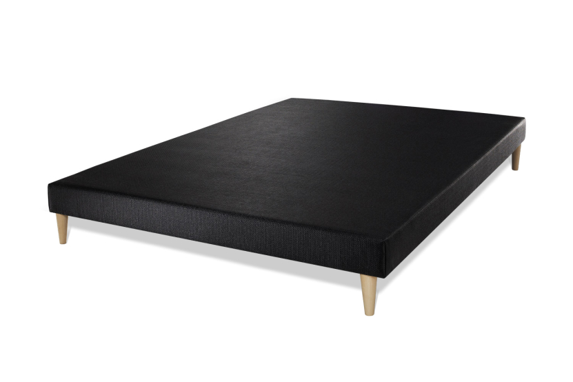 Ensemble Matelas Sommier 140x200 cm - Sommier Noir (déjà monté) - Nottingham
