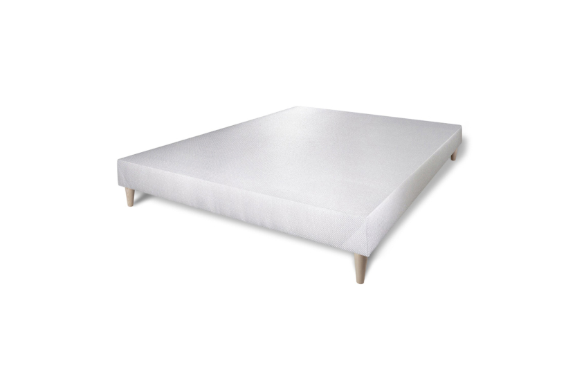 Ensemble Matelas Sommier 140x190 cm - Sommier Blanc (déjà monté) - George V