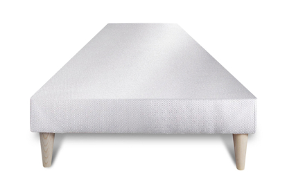 Ensemble Matelas Sommier 90x200 cm - Sommier Blanc (déjà monté) - Balmoral