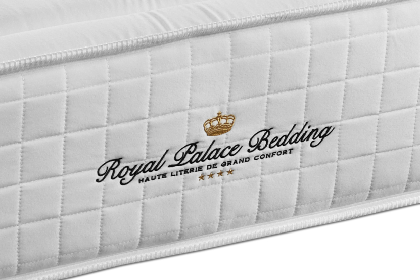 Ensemble Matelas Sommier 180x220 cm - Sommier Noir (en kit) - Buckingham
