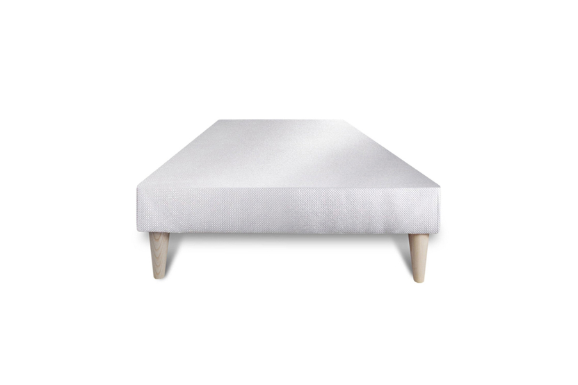 Ensemble Matelas Sommier 120x200 cm - Sommier Blanc (déjà monté) - George V