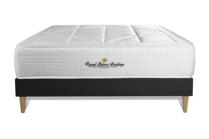 Ensemble Matelas Sommier 160x220 cm - Sommier Noir (en kit) - Windsor