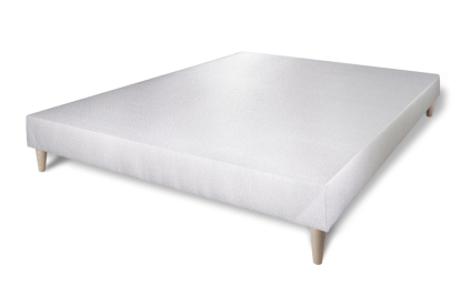 Pack lit complet 140x190 cm - Matelas + Sommier Blanc + 2 oreillers + Couette - Balmoral