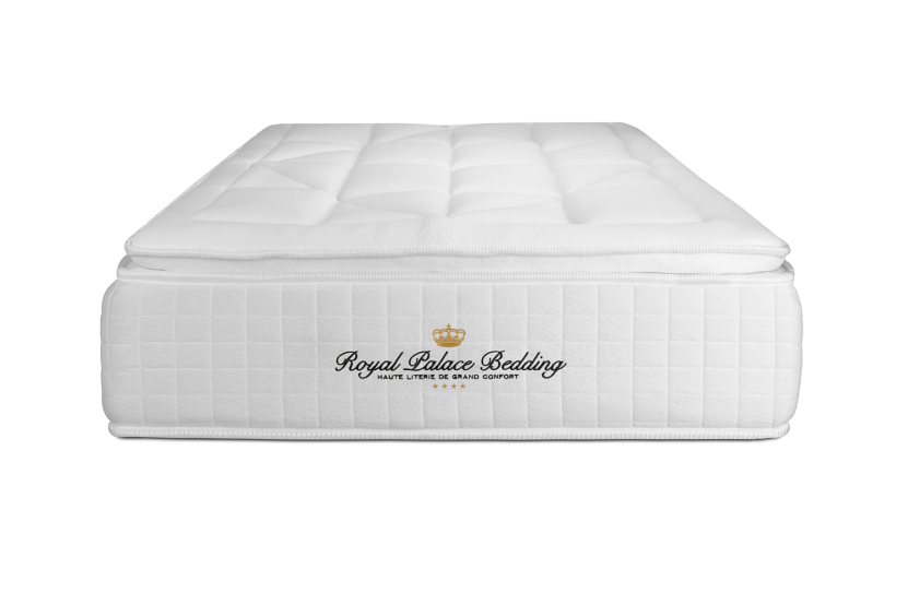 Ensemble Matelas Sommier 80x200 cm - Sommier Noir (en kit) - George V