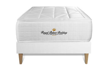 Ensemble Matelas Sommier 90x200 cm - Sommier Blanc (en kit) - Windsor
